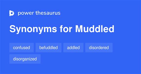 synonyms of muddled